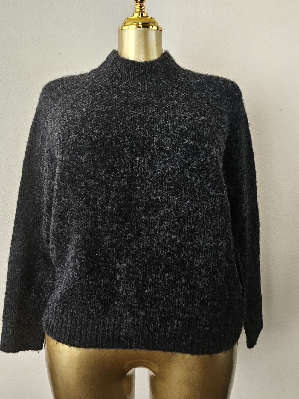 Banana Republic Charcoal Mock Neck Sweater